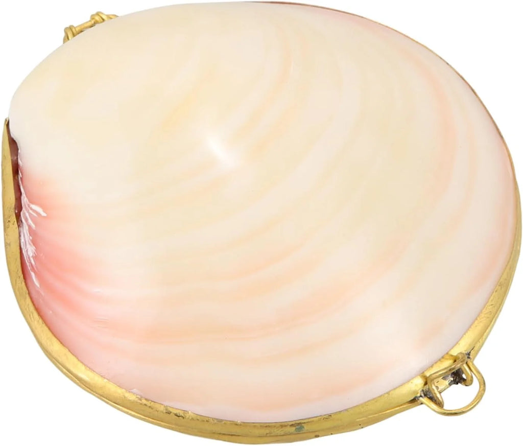Shell Inlay Ring Box – Pink Natural Shell Jewelry Case