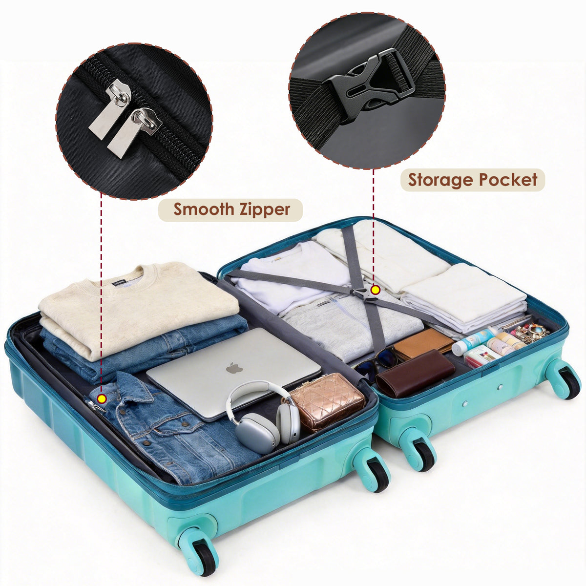 3-Piece Luggage Set, 28 in Checked Suitcase, Duffel and Toiletry Bag – image 5