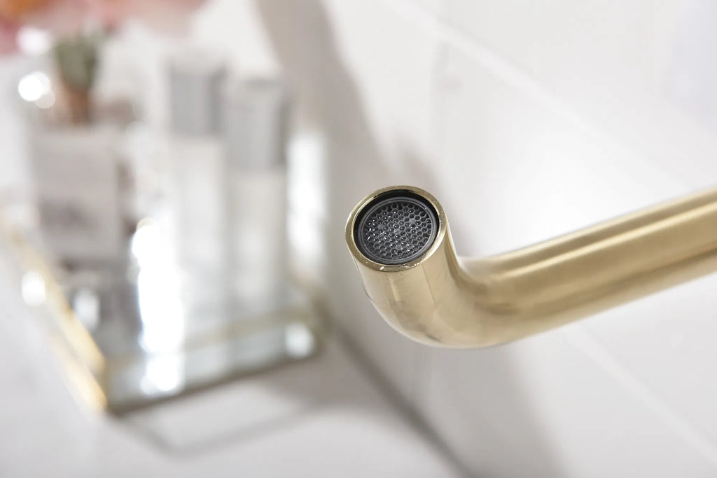 Wall Mounted Bathroom Sink Faucet, Single Lever with Pop-Up Drain – image 13