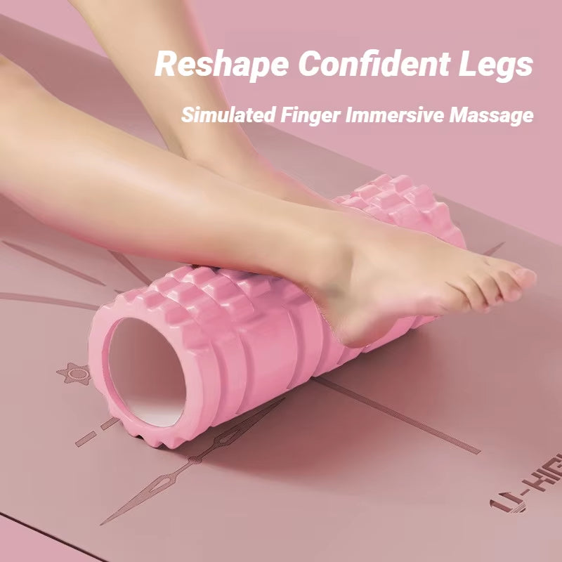 Hollow Grid Foam Roller, 30 cm EVA Exercise Roller – image 5