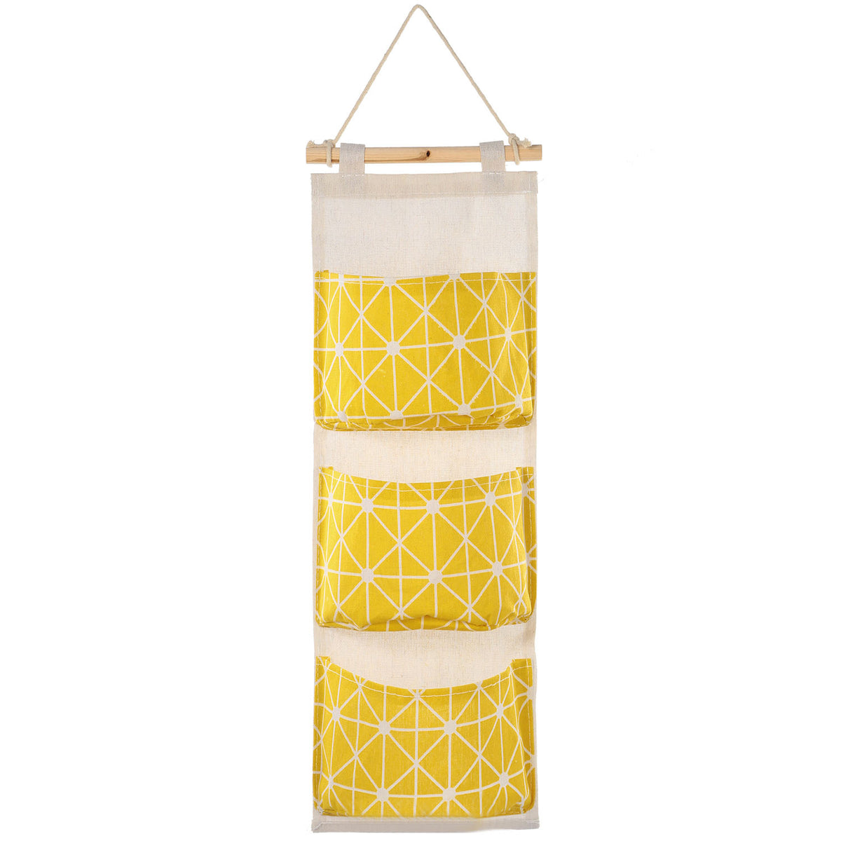 Hanging Wall Organizer - 3-Pocket Linen Door & Closet Storage Bag – image 15