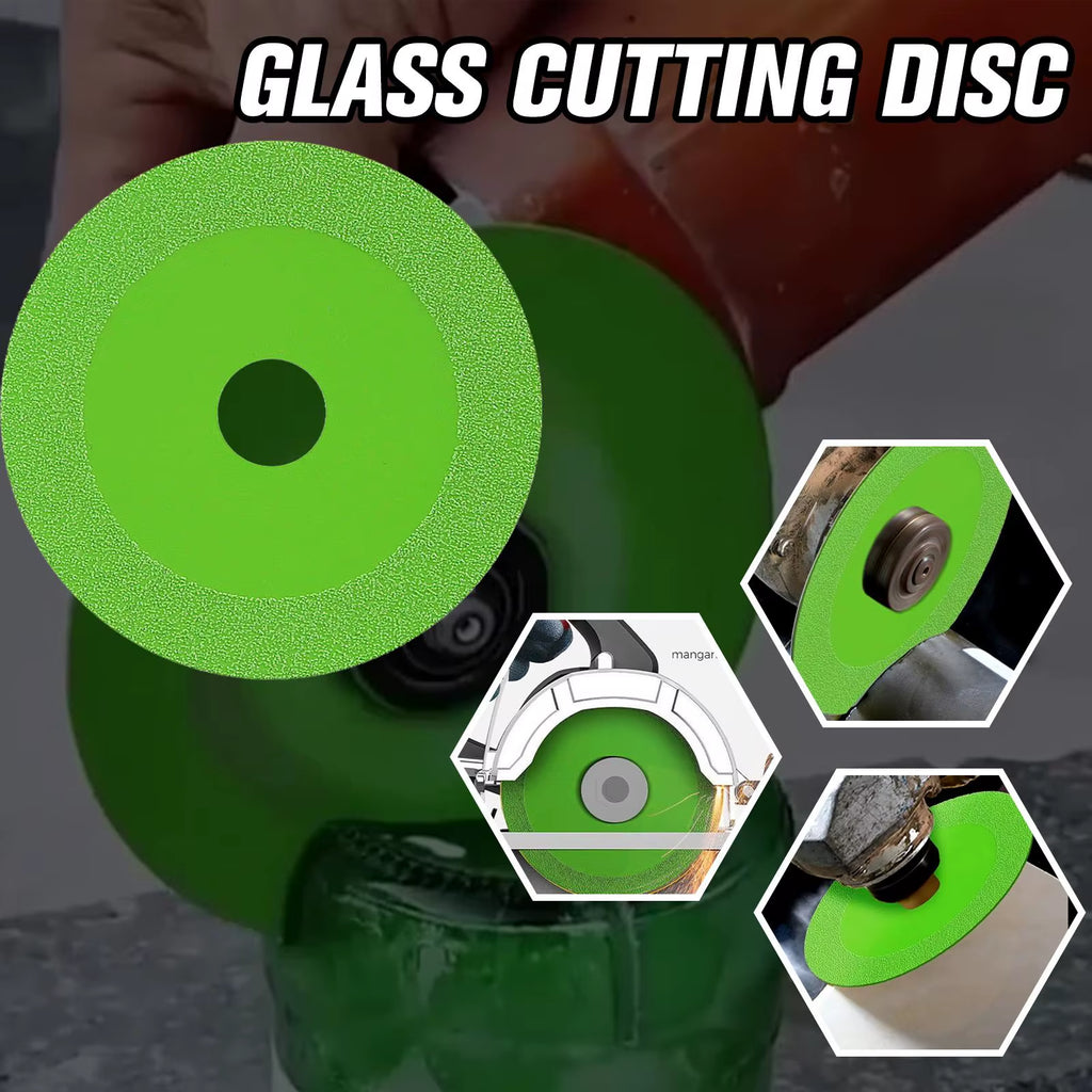 Diamond Glass Cutting Disc 100Mm - Saw Blade for Tile, Marble, Ceramic & Glass Bottles