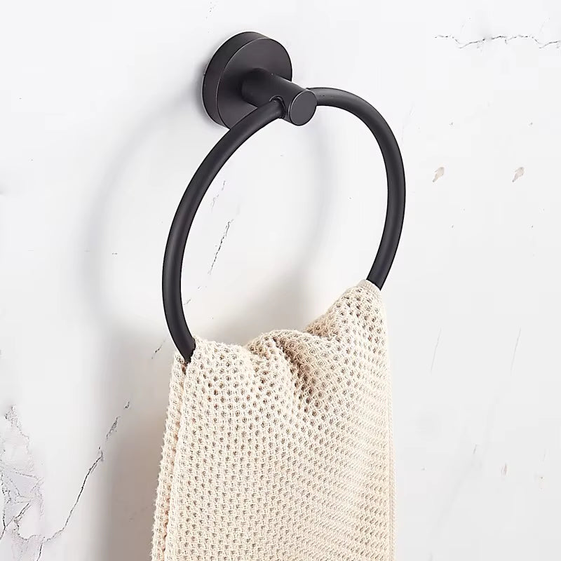 Towel Ring – Stainless Steel Wall Mounted Hand Towel Holder – image 10