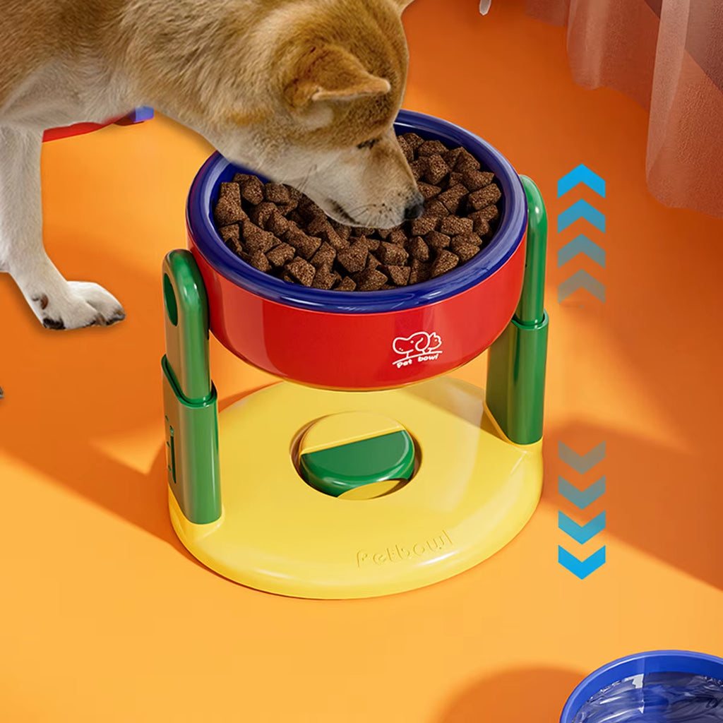 Suction Cup Pet Bowl - Adjustable Height Cat & Dog Dish