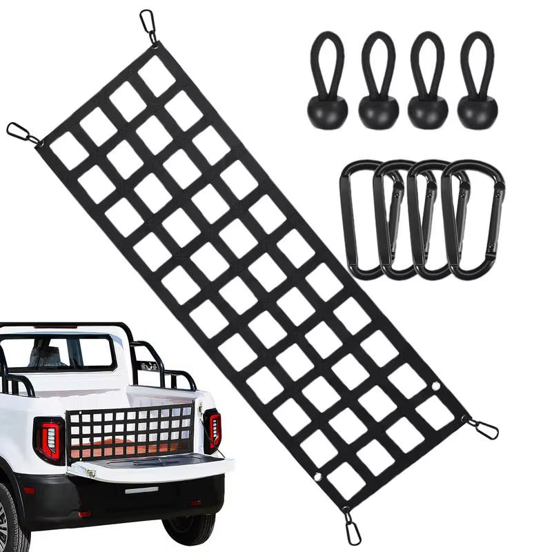 Truck Tailgate Net 60X18 Inch Pickup Bed Cargo Mesh