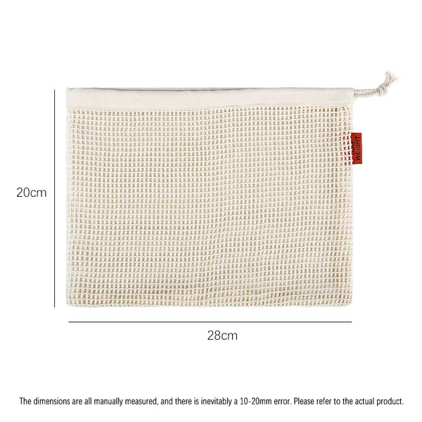 Mesh Produce Bags – Reusable Cotton Grocery Bags