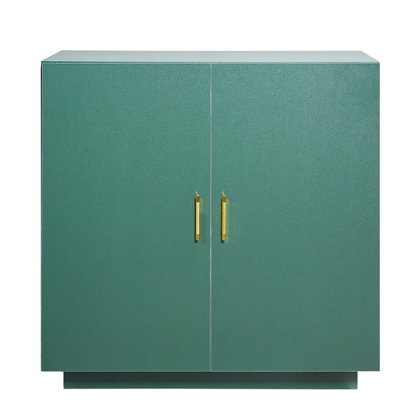 Double Door Cat Washroom Cabinet 31.5 Inch Vintage Green