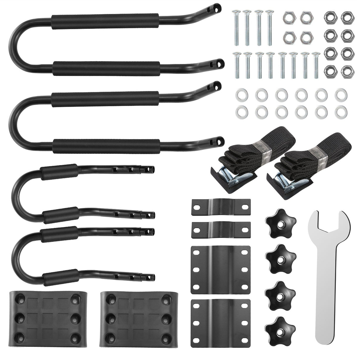 J-Bar Kayak Roof Rack Carrier Pair, 220 lb with Tie-Down Straps – image 8