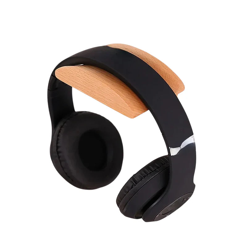 Headphone Holder, Wooden Wall and Desk Mount Hook