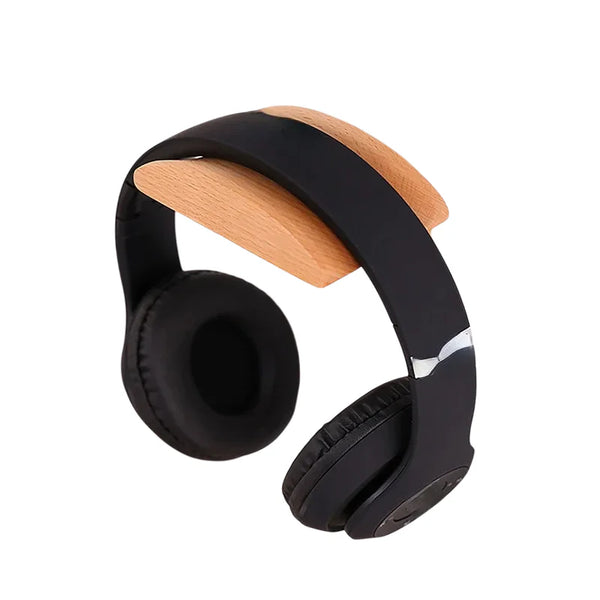 Headphone Holder, Wooden Wall and Desk Mount Hook