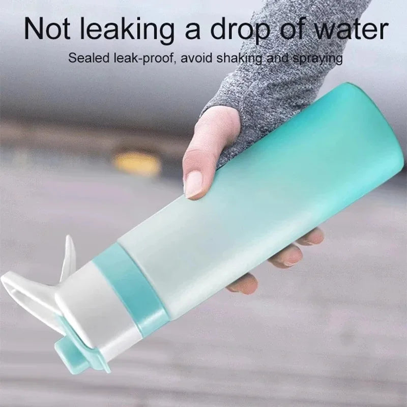 Spray Water Bottle 650ml, Misting Sports Bottle for Gym – image 4