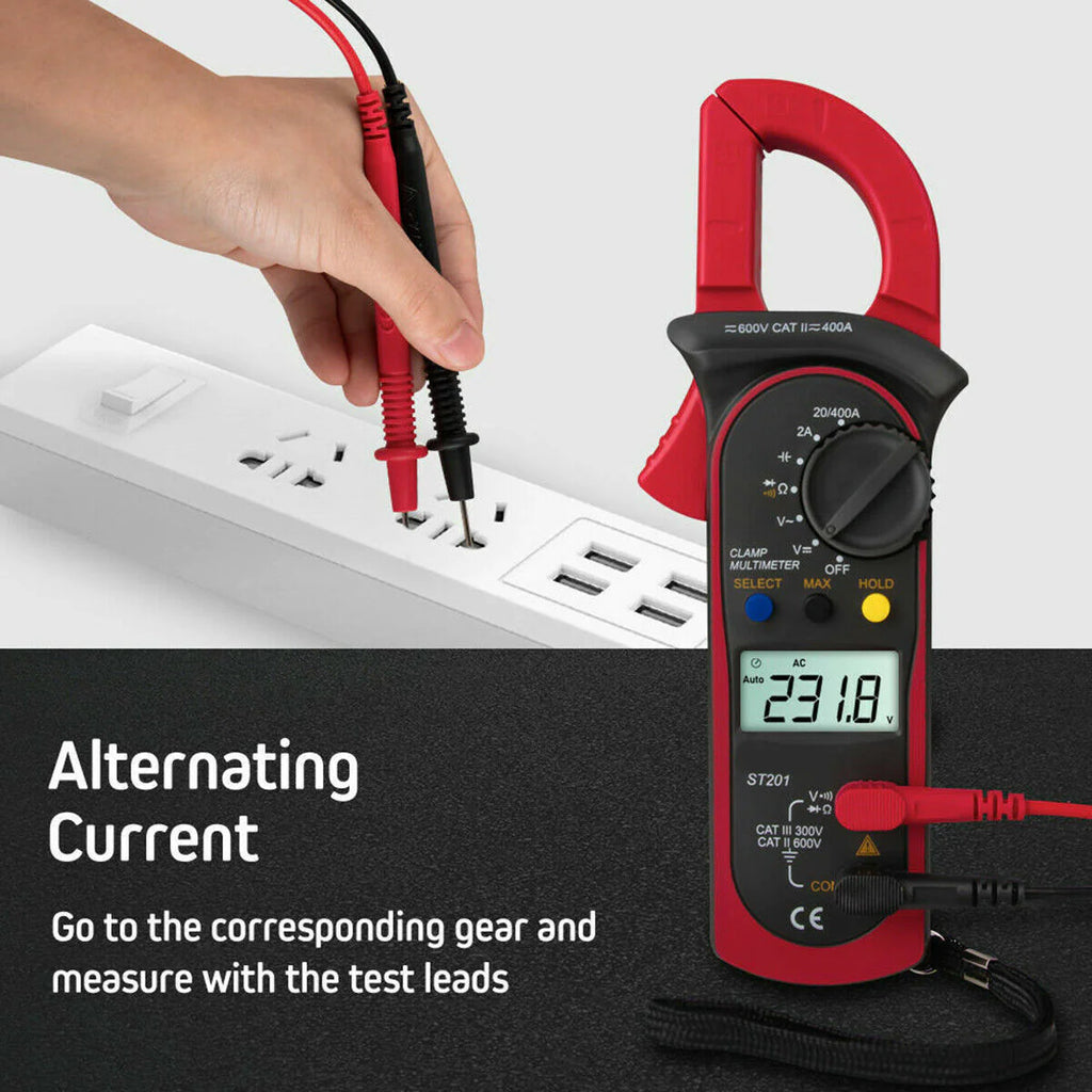 Digital Clamp Meter Multimeter, Auto Range AC/DC Electrical Tester