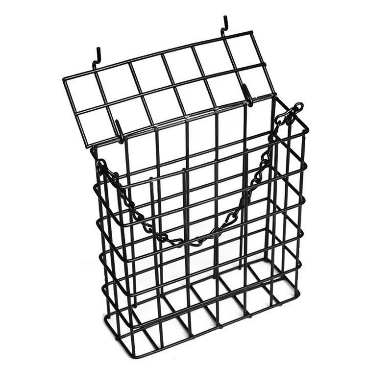 Suet Bird Feeder, Metal Cage with Hanging Chain – image 4