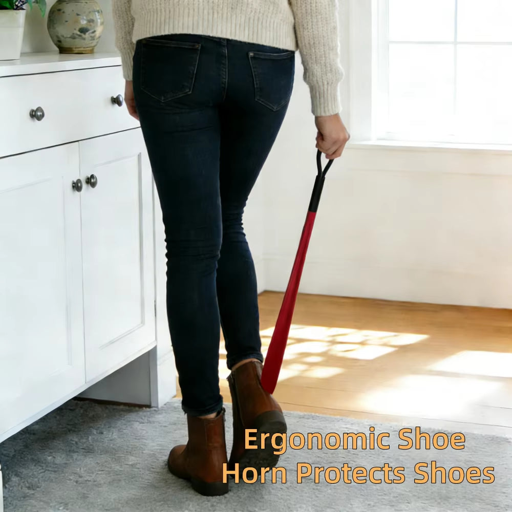 Shoe Horn Extra Long, Non-Slip ABS Shoe Helper with Hanging Hole – image 4