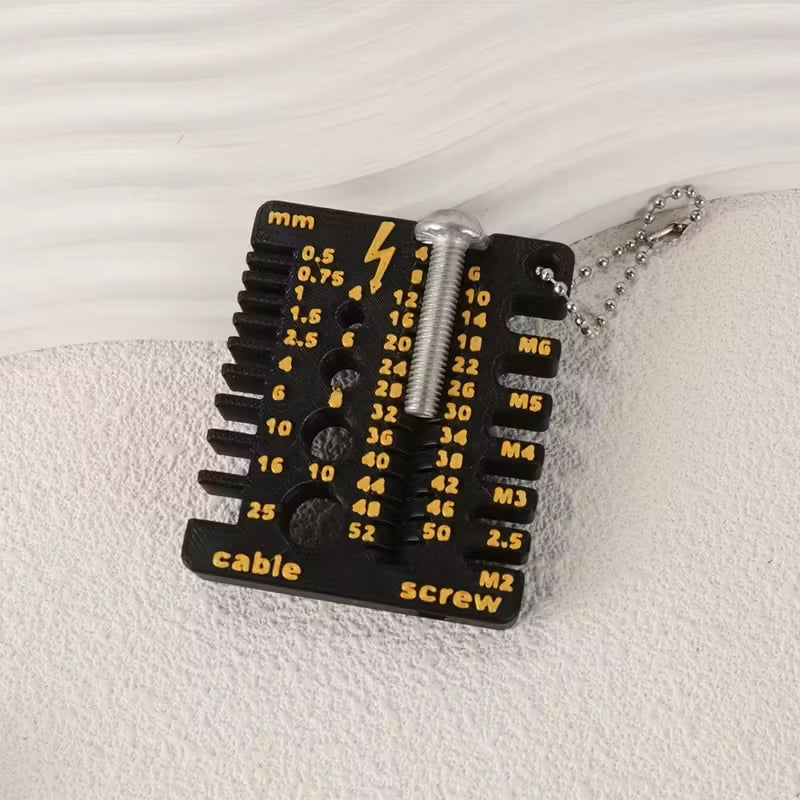 Wire Gauge Tool – Double-Sided Screw and Thickness Gauge – image 5