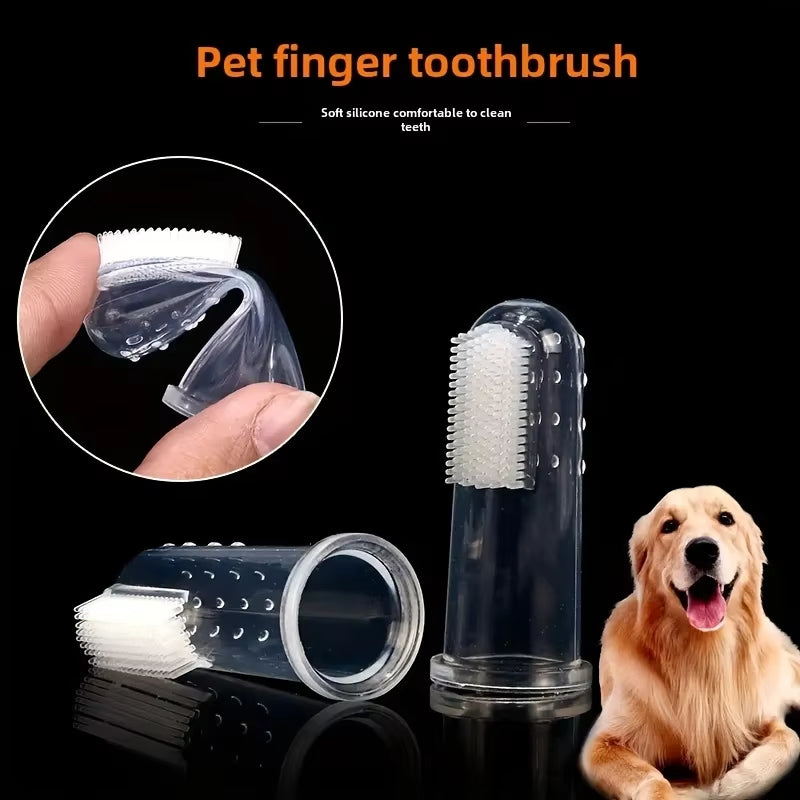 Soft Silicone Finger Toothbrush for Dogs & Cats – image 4