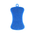 Silicone Dish Scrubber Brush - Pot, Pan & Produce Cleaning Sponge