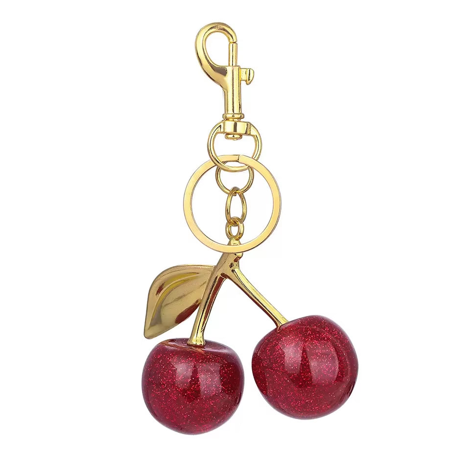 Red Cherry Keychain & Bag Charm – image 7