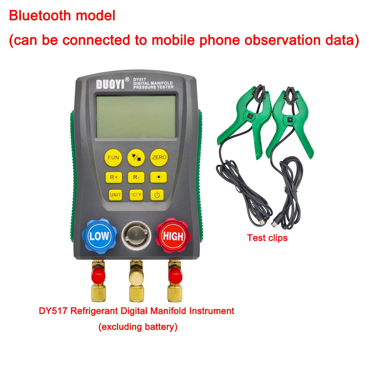HVAC Digital Manifold Gauge, Dual Pressure & Temp, 93 Refrigerants – image 11