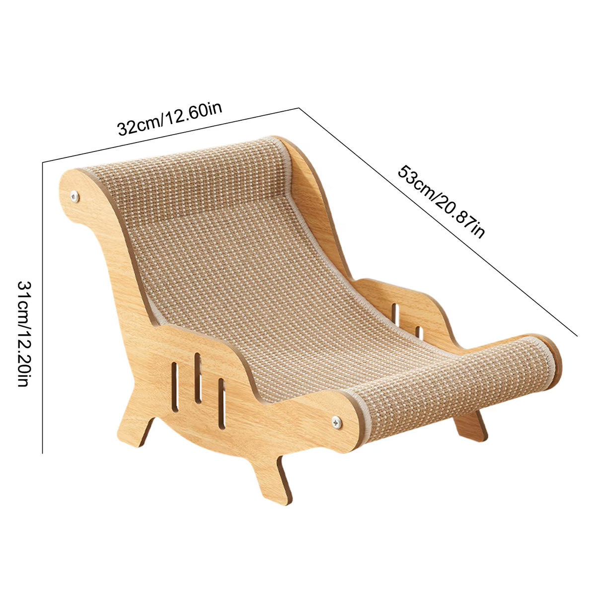 Sisal Cat Scratcher Bed – Raised Scratching Pad & Lounger – image 10