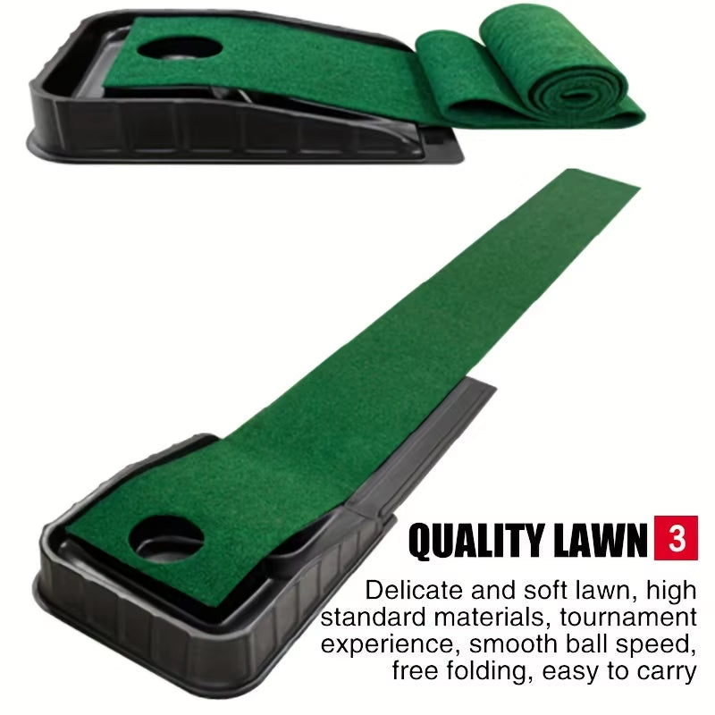 Golf Putting Green Mat, Indoor Outdoor Putting Practice Blanket – image 6