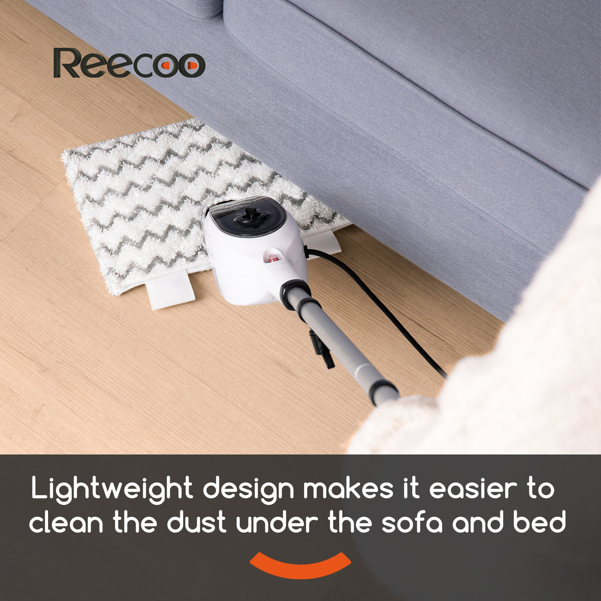 Steam Mop with 8 Attachments, 1200W Double-Sided Floor Steamer – image 7