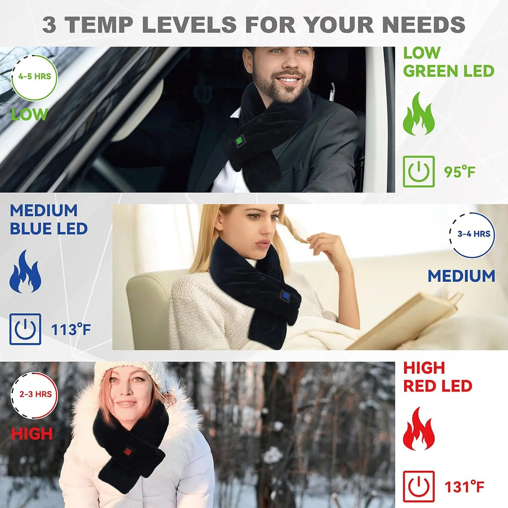 Heated Neck Wrap, Cordless with 5000mAh Power Bank, 3 Heat Levels – image 5