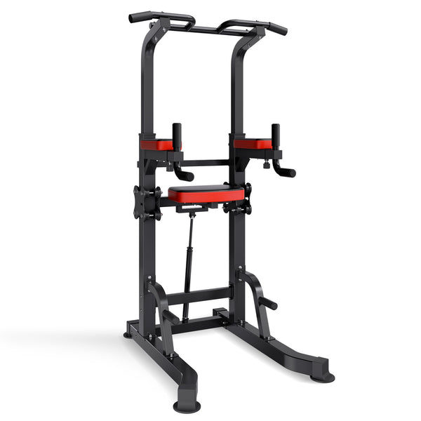 Power Tower Dip Station 330 lb, Assist Platform, 9-Level Pull Up Stand – image 1