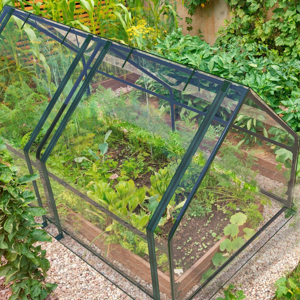 Portable Mini Greenhouse with Zipper Doors, 70.9 x 33.5 x 37.4 in – image 9
