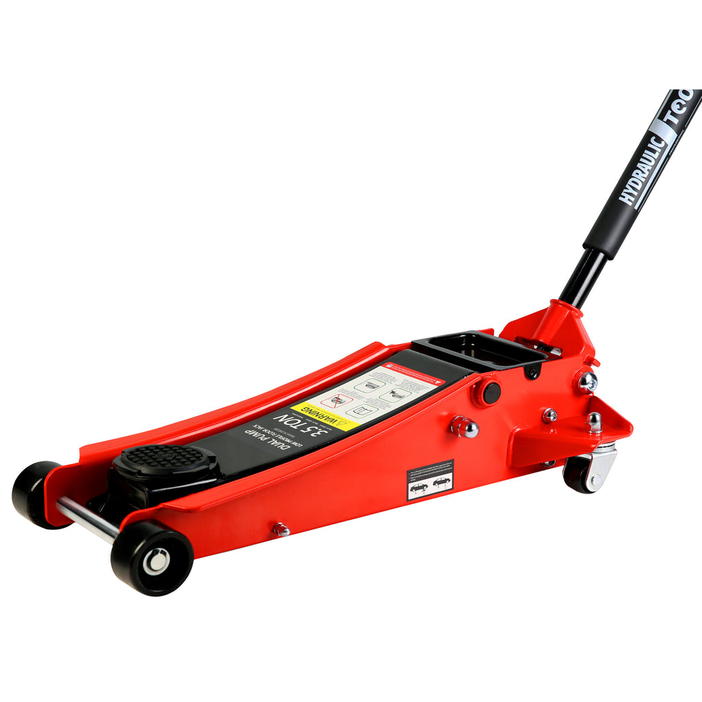 Floor Jack 3.5 Ton Low Profile Dual Piston, 4-21 in Lift Range – image 9