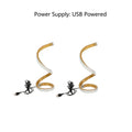 Spiral LED Desk Lamp – 2 Pack USB Dimmable, 3 Colors