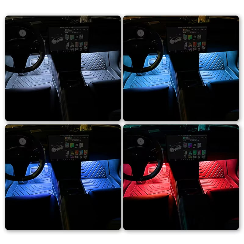LED Car Footwell Light Strip - USB or 12V Interior Atmosphere Lamp – image 7