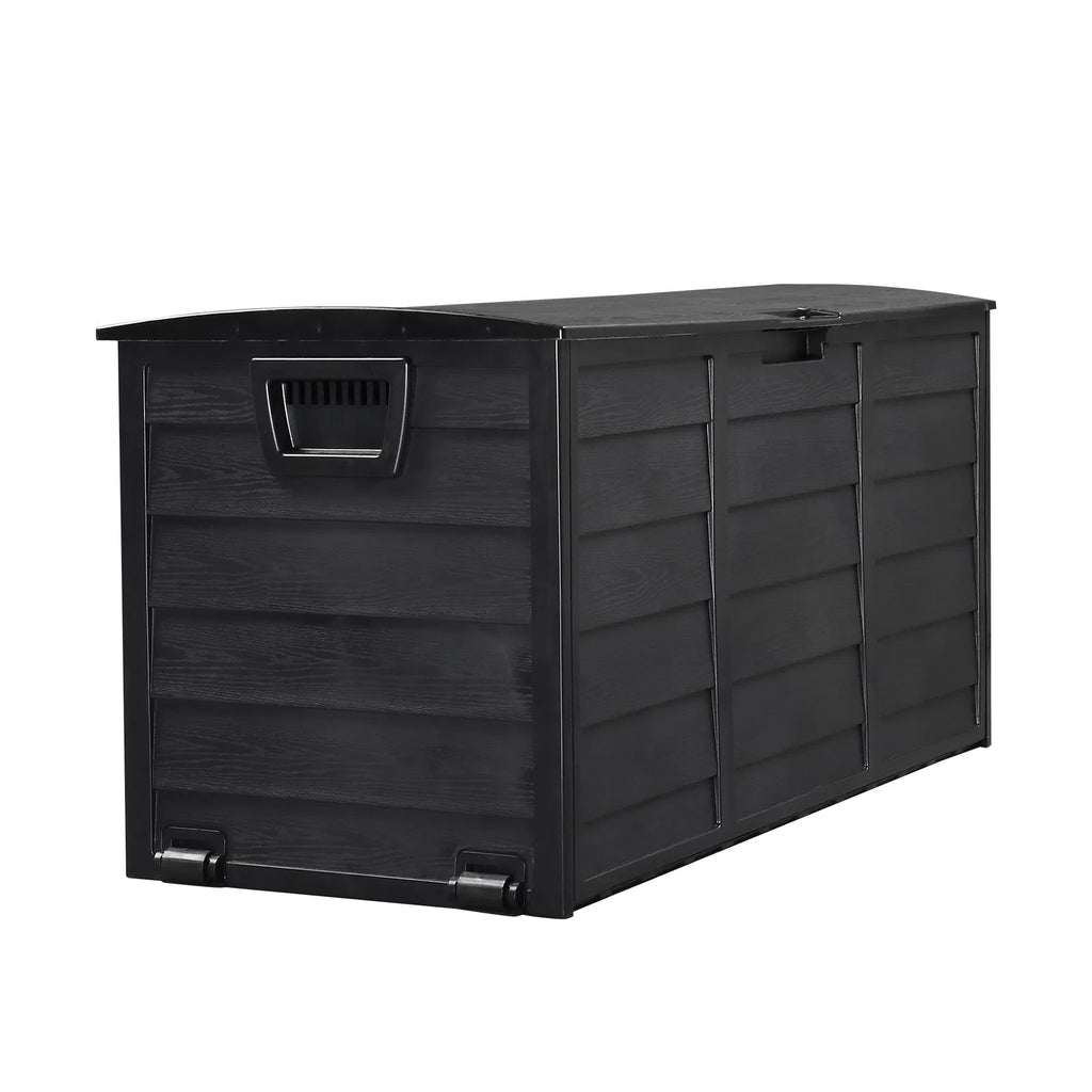 75 Gallon Deck Box with Lockable Lid and Wheels, Outdoor Storage – image 9