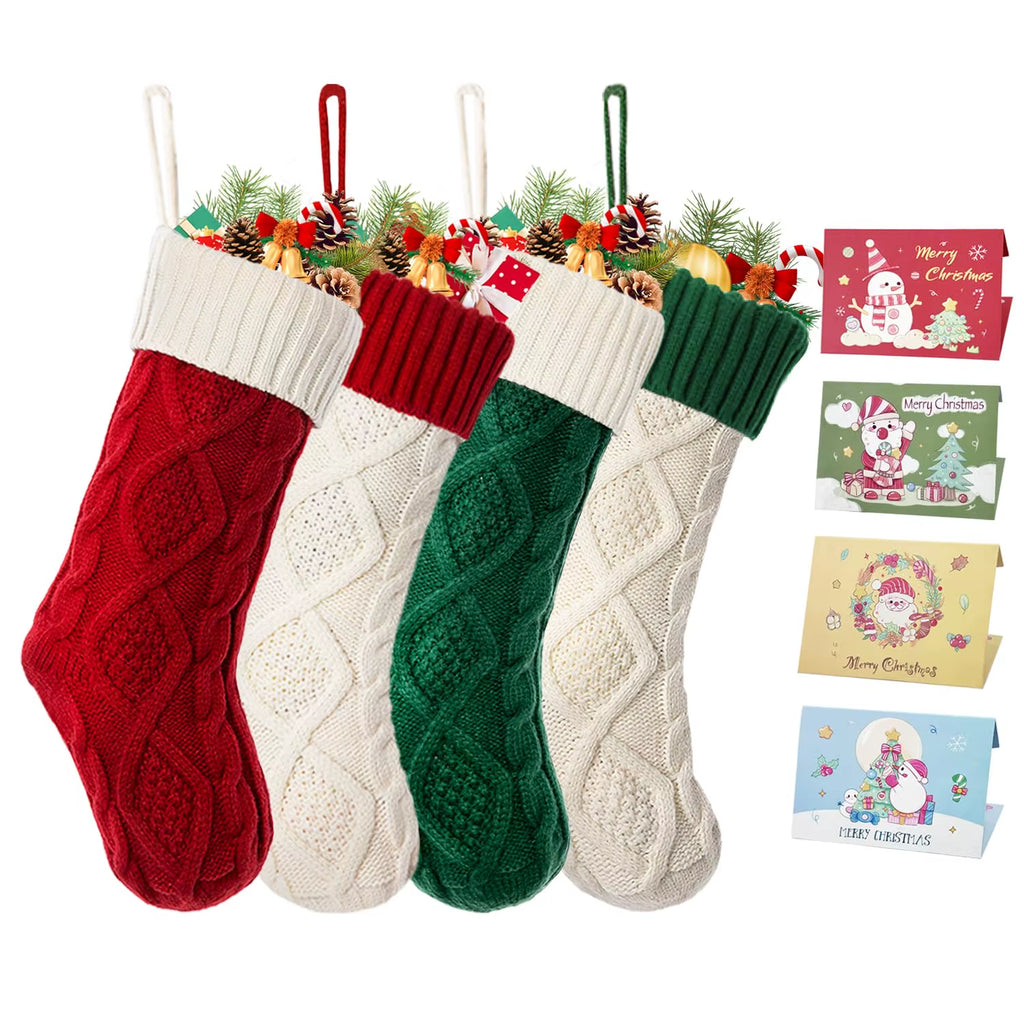 Knitted Christmas Stocking - Large 18 Inch Hanging Stocking – image 6