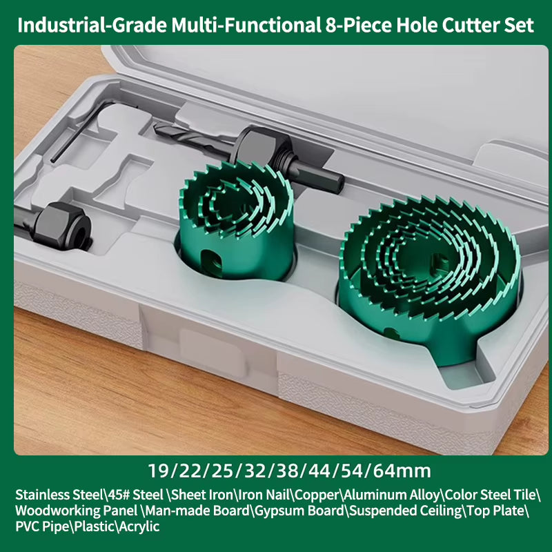 Hole Saw Kit 19-127 mm, Hole Saw Set for Wood, Drywall and PVC