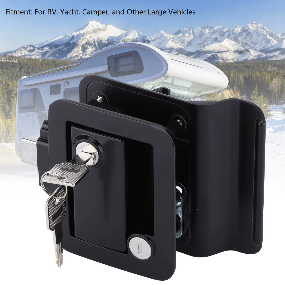 Trailer Door Latch Lock with Inside and Outside Handles – image 2