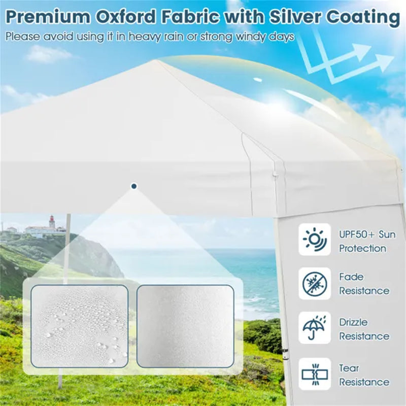 14 x 9.2 ft Pop-Up Canopy Tent with Sidewalls and Awning – image 8