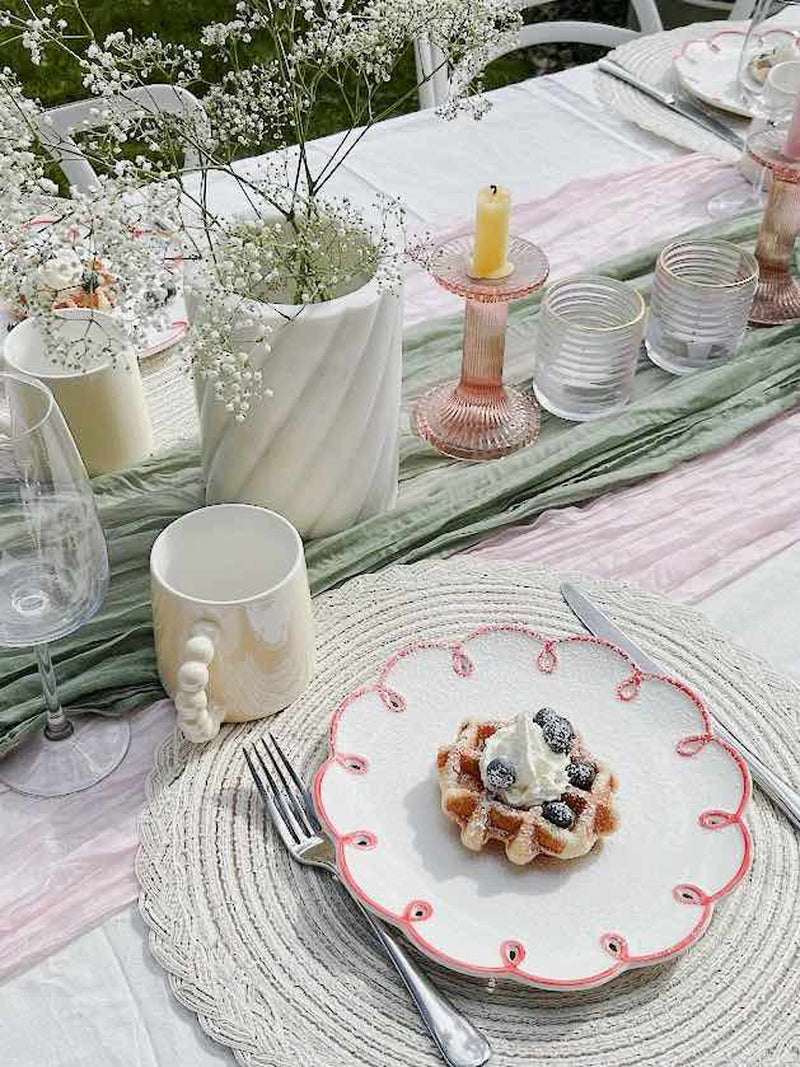 Cloud Shaped Ceramic Dinner Plates, Set of 2 – image 5