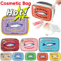 Sardine Can Cosmetic Bag - Fun Travel Toiletry Pouch
