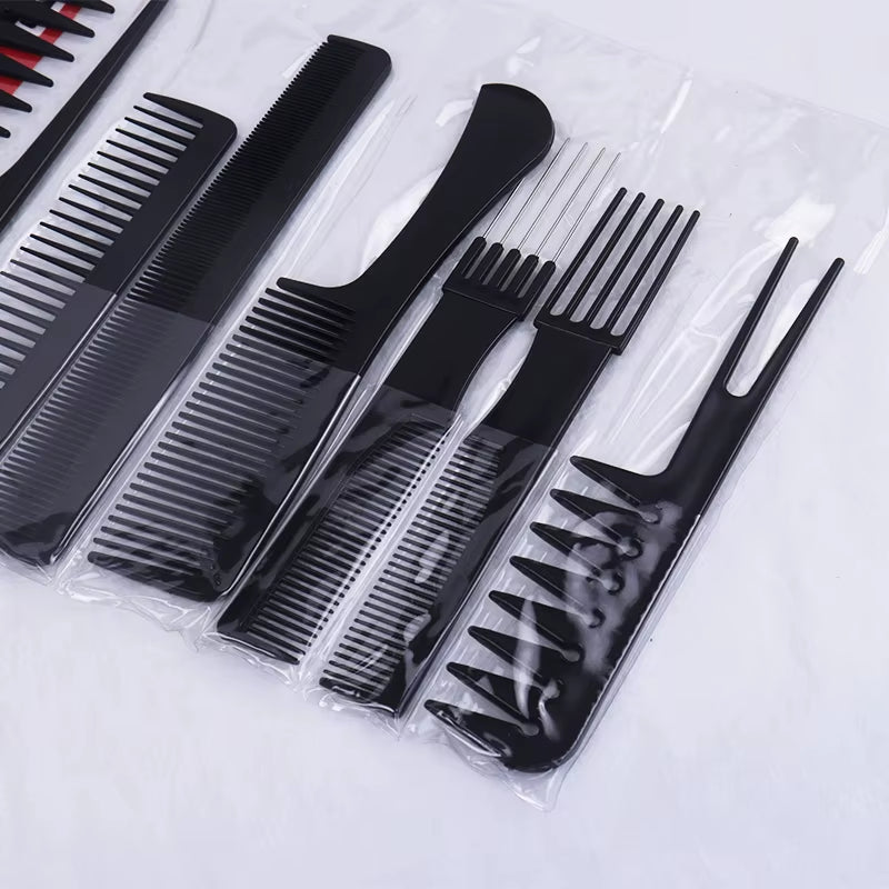 10-Piece Anti-Static Hair Comb Set for Styling & Detangling – image 3
