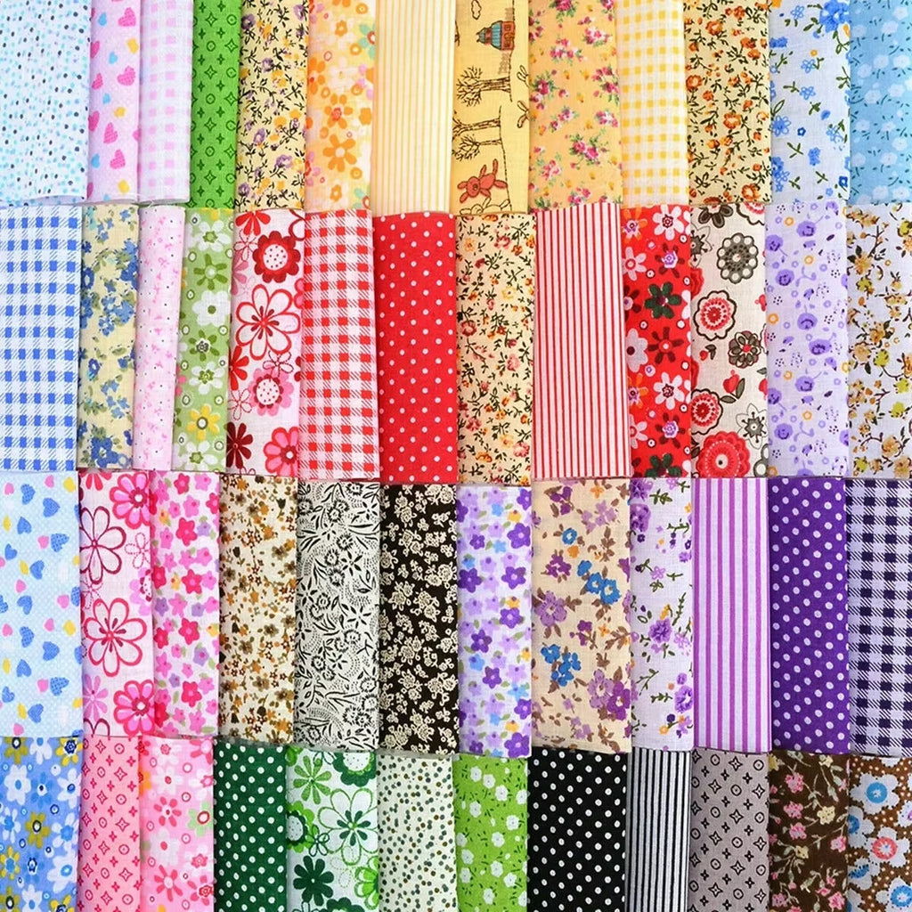 Cotton Fabric Squares 300 Pc, 4 x 4 in Quilting Patchwork Bundle – image 2