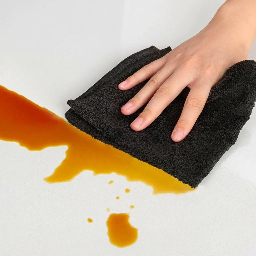 Microfiber Cleaning Cloths - 12 Pack, Black, 32 x 32 cm – image 2