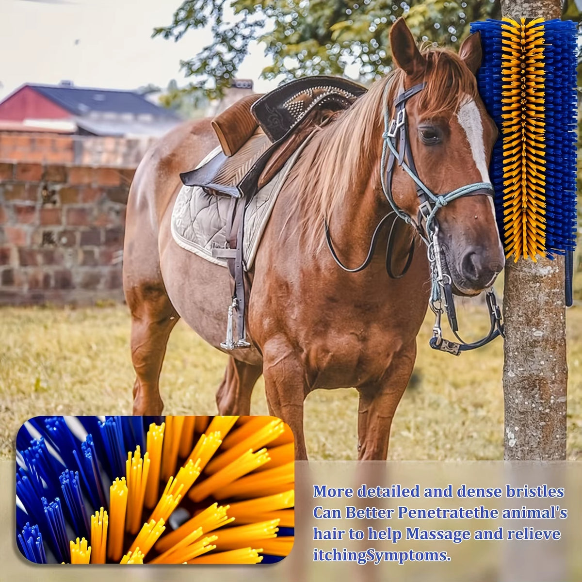 Livestock Scratching Brush for Horses, Cattle and Goats, Itch Relief – image 6