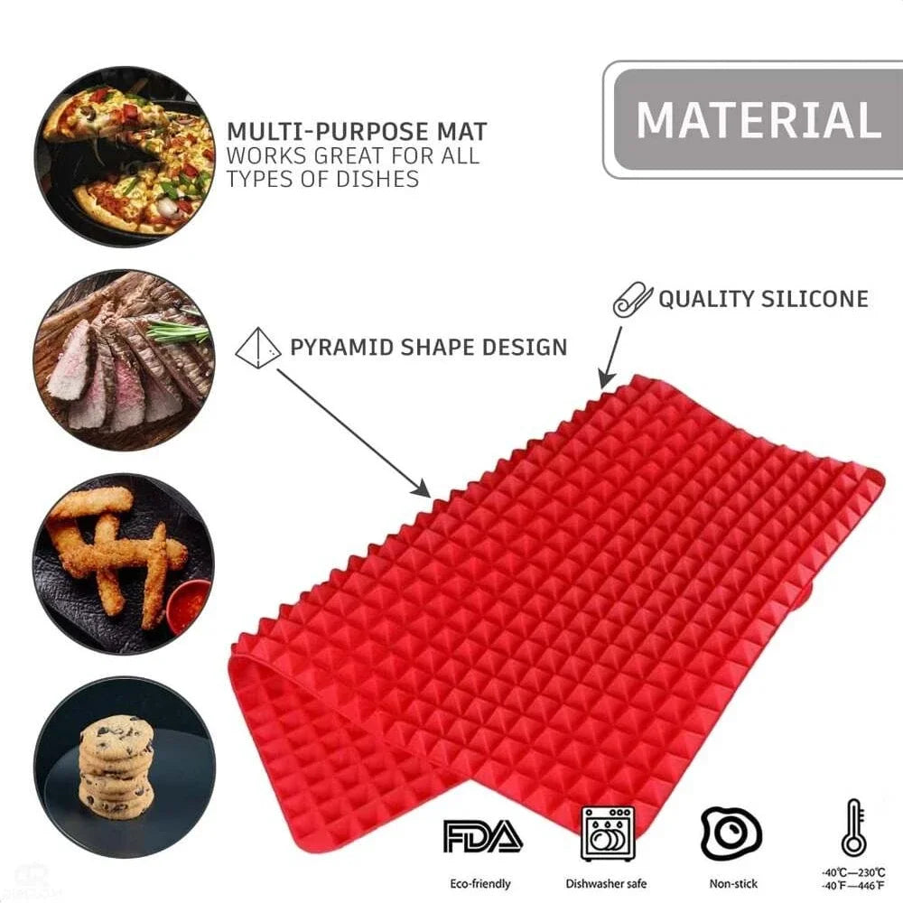 Pyramid Silicone Baking Mat – Non-Stick Raised Oven Cooking Mat – image 7