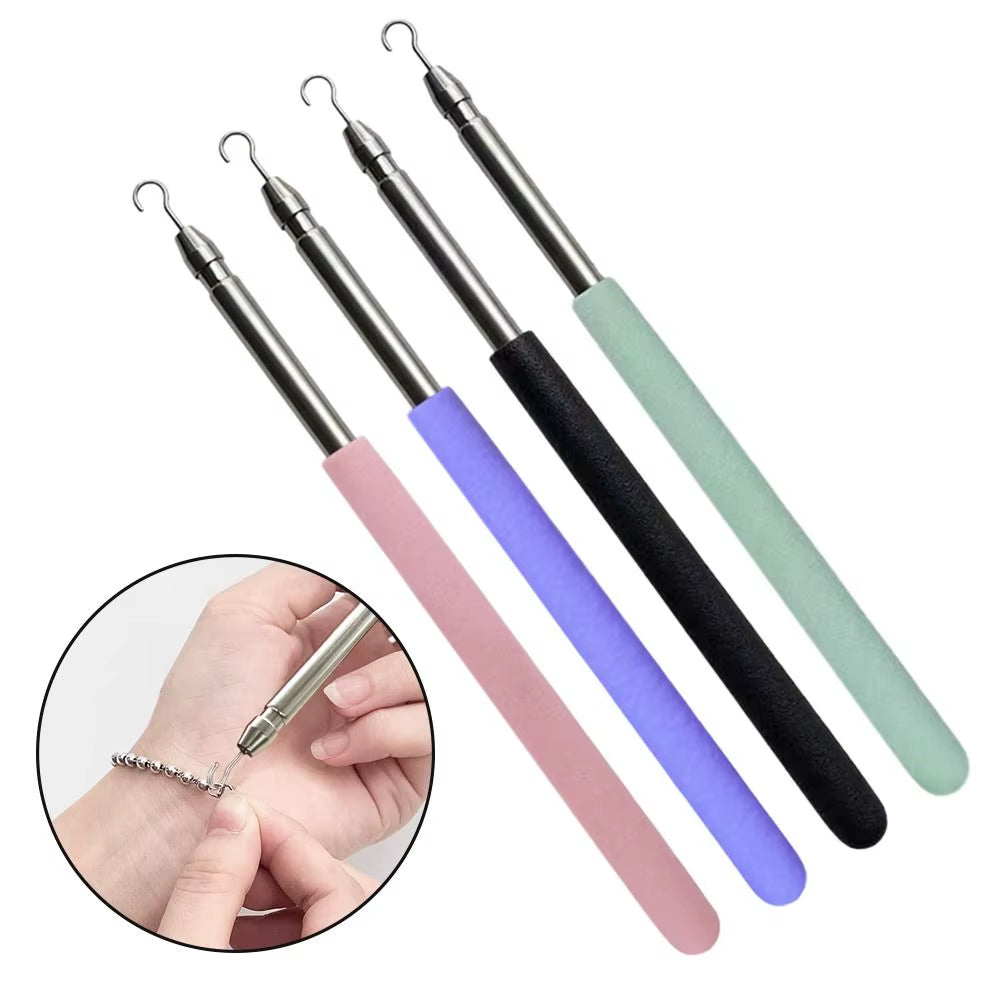 Bracelet Helper Tool - Stainless Steel One-Hand Clasp Fastener