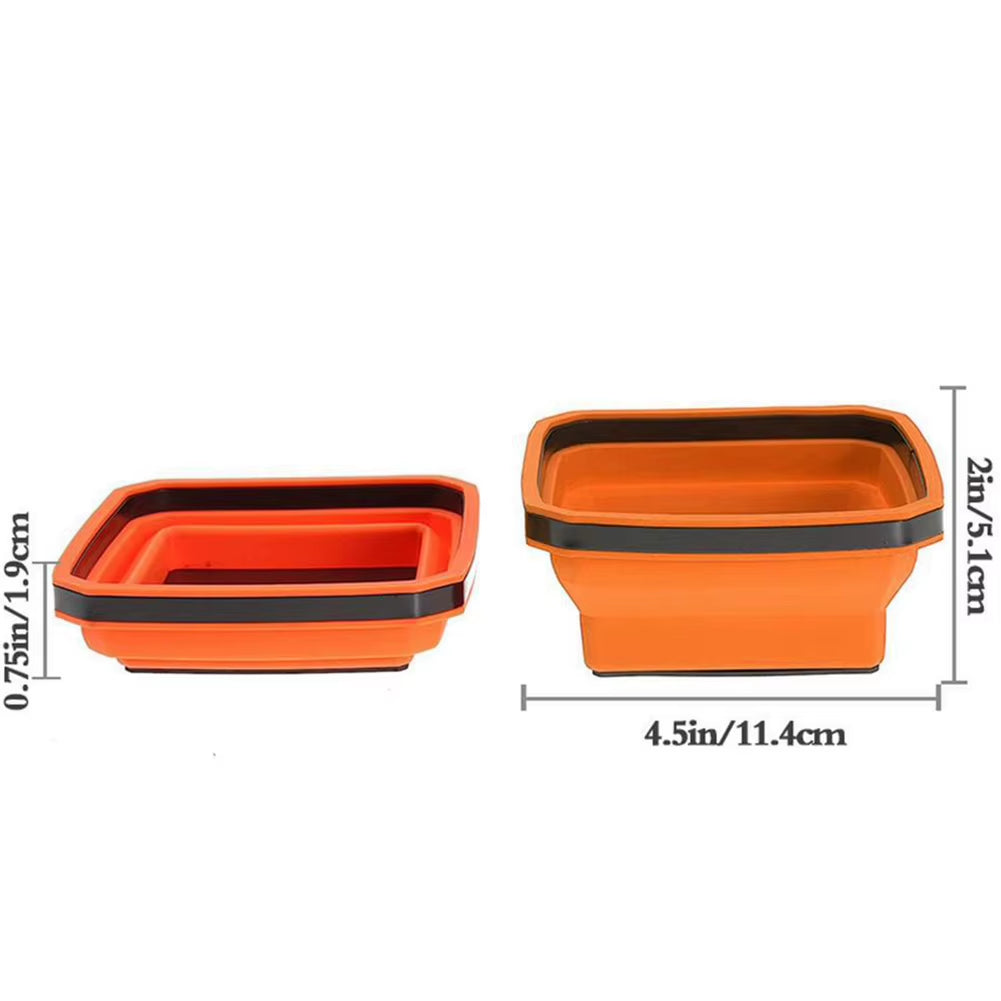 Magnetic Screw Tray 4.5" - Collapsible Silicone Parts Bowl – image 8