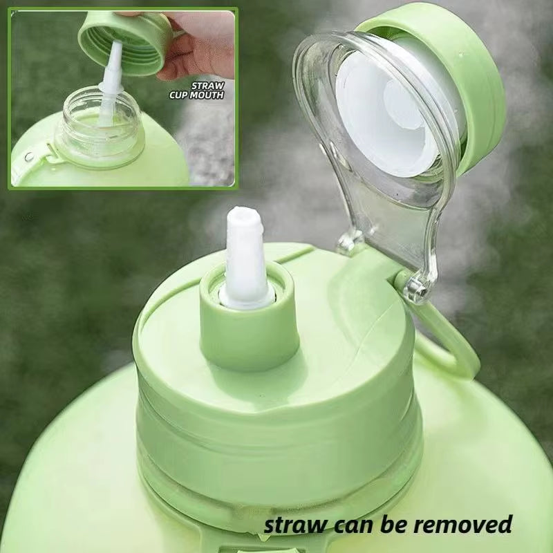 2.4 L Sports Water Bottle with Straw and Volume Markings – image 5
