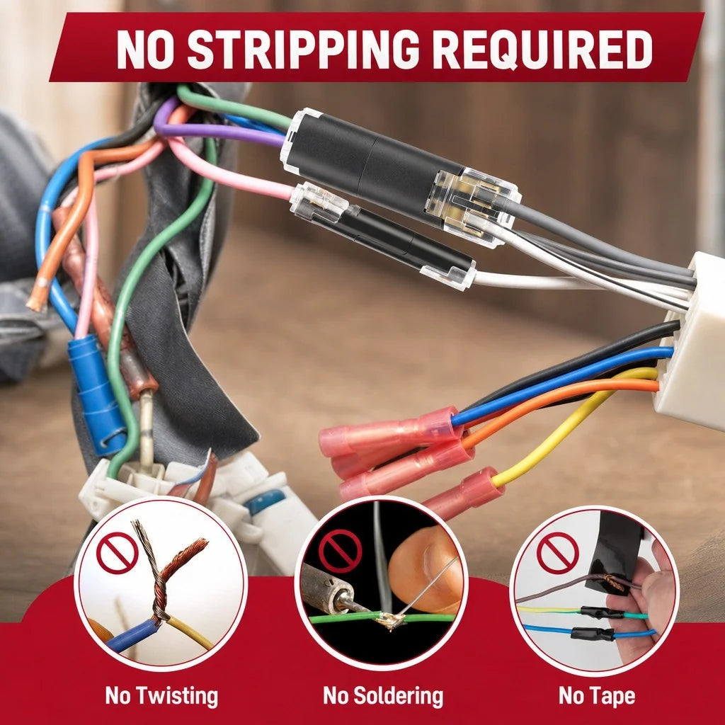 Electrical Quick Wire Connectors 80 Pcs - Reusable Lock Terminals