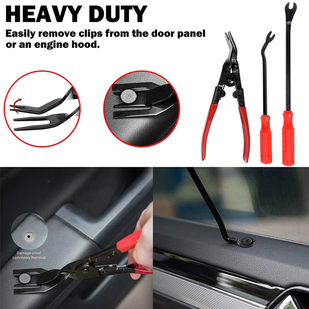 Car Clip Pliers Set – 4 Pc Trim & Fastener Removal – image 6