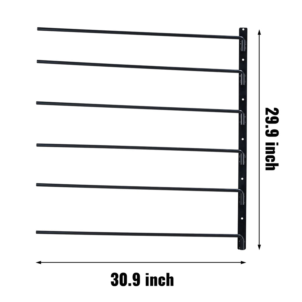 Swing Out Wall Saddle Rack, 6-Tier Horse Pad and Blanket Holder – image 8
